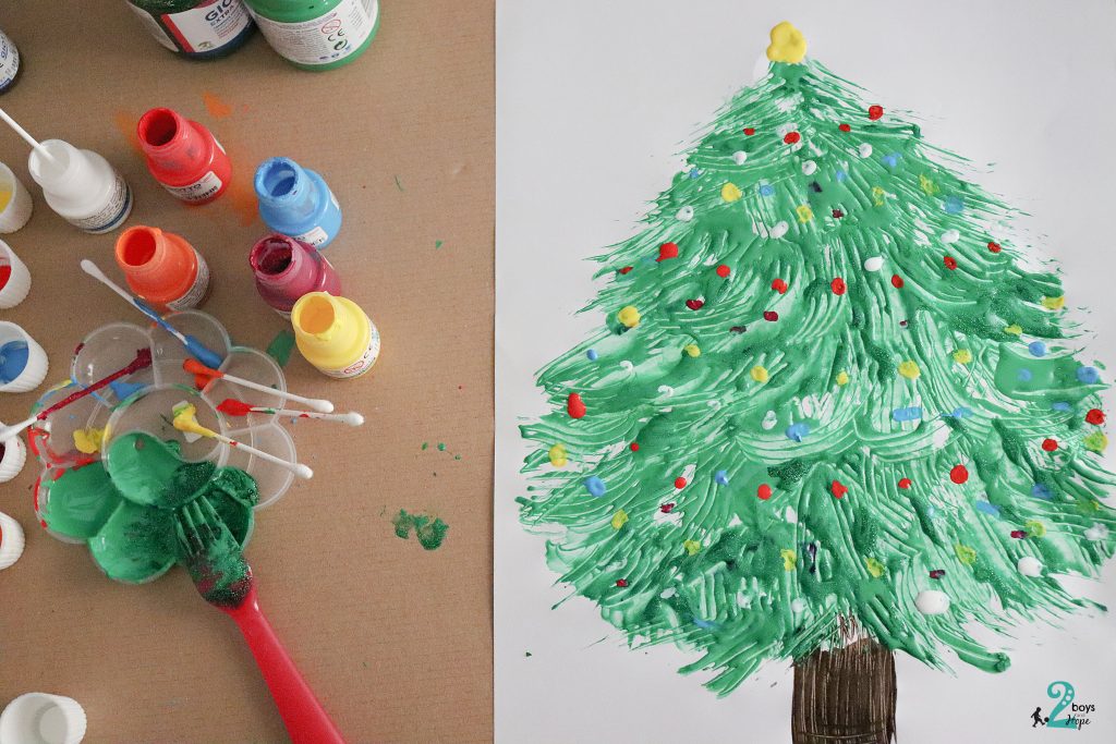 Χριστουγεννιάτικο δέντρο ζωγραφια